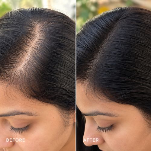 Crinora customer hair transformation
