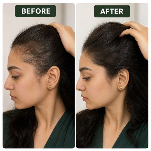 Crinora customer hair transformation